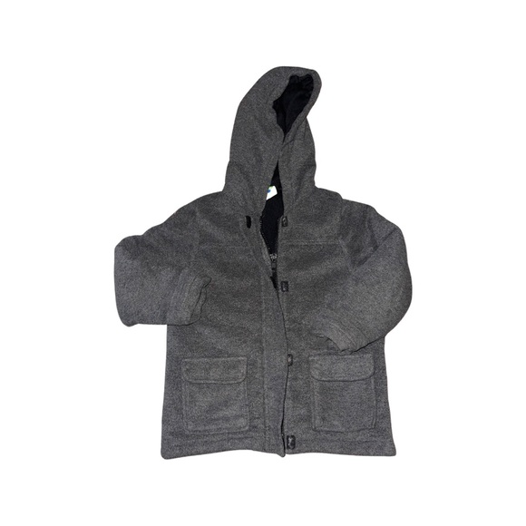 Toddler Boy’s Gray Hooded Jacket - Picture 1 of 3